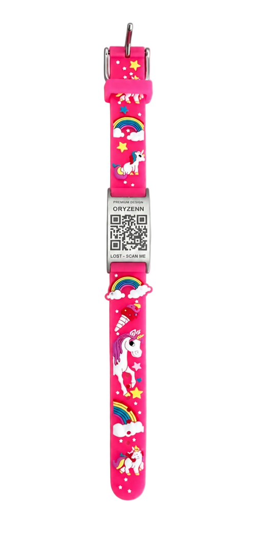 Bracelet Oryzenn Licorne porté au poignet d'un enfant